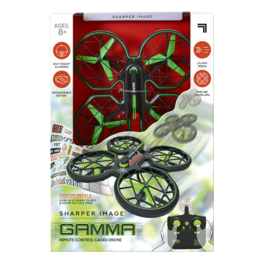 Drone GAMMA Radiocomandabile, personalizzabile con adesivi - Sharper Image