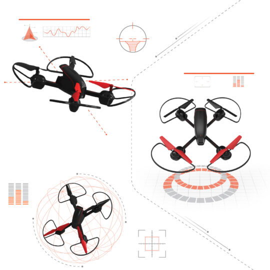 Video Drone Mach X  25cm con Telecamera Streaming - Sharper Image