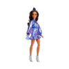 Barbie Fashionista Deluxe Metallic Mora con Vestito Azzurro - Barbie