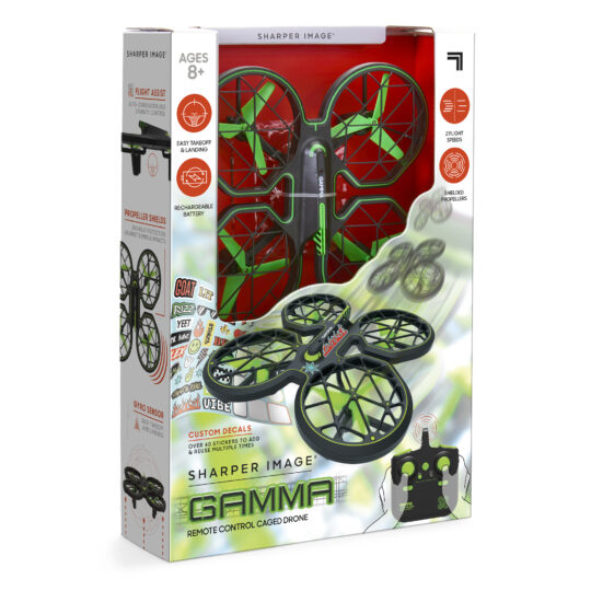 Drone GAMMA Radiocomandabile, personalizzabile con adesivi - Sharper Image