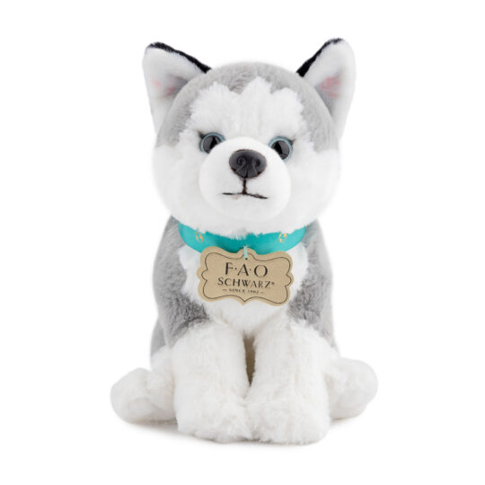 Husky di peluche Planet Love 100% da plastica riciclata, 25 cm - FAO Schwarz